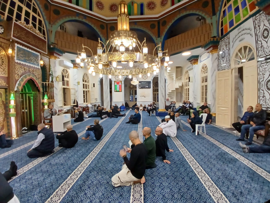 يافا: بالصور الأمسية الإيمانية الأسبوعية (مجالس الإيمان) في مسجد النزهة